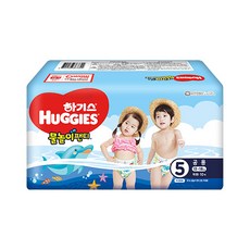 하기스 물놀이팬티 5단계 남여공용 10매 13~ 18kg 수영장기저귀