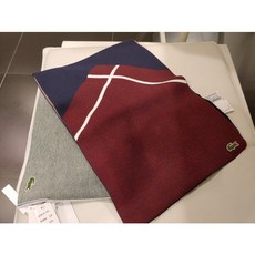 라코스테 남녀공용 코튼 혼방 자카드 머플러 2컬러 RE8616-19C