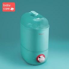 베이비케어 젖병 소독기 띠 건조2합1 아기 소독기 아기 전용 스팀 소독기, 업스트림 다이얼 LCD[마린블루]