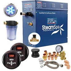 Steamspa Executive 9 KW QuickStart ACU-Steam Bath 발전기 자동 배수 오일 청동 증기 발생기 24 (9K Oil-Rubbed Bronze), 9K, Oil-Rubbed Bronze