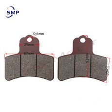 오토바이 49cc 50cc 70cc 125cc 110cc 250cc ATV 쿼드 고 카트 먼지 핏 자전거 스쿠터 미니 자전거 유압 프론트 후방 브레이크 패드, 13.BP12, 1개