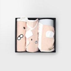 [메르베] 토리 출산선물세트(배냇저고리+속싸개+모자)_여름용