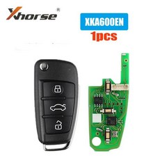 Xhorse 범용 자동차 원격 키 아우디 A6L Q7 3 버튼 VVDI XKA600EN 1 개, 01 1pcs, 한개옵션2