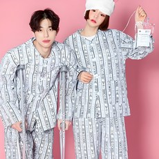 반티고고 코스프레 체육대회 반티세트 할로윈 특이한 환자복 블루 티고고 코스프레 체육대회 반티세트 할로윈 특이한 환자복 블루
