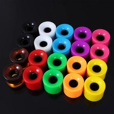 롱보드 롱보드입문 롱보드샵 4 PcsSet 내구성 크루저 보드 휠 빈 프로 Longboard PU 22 인치 및 60X45mm, 1.Blue