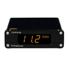 TOPPING D10 Balanced USB DAC ES9038Q2M 384kHz DSD256 Analog/Digital Output Hi-Res D10B USB Audio, 블랙 - 토핑d10