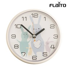 플라이토 디자인 욕실 흡착 방수시계 목욕탕시계 흡착시계, 토끼, 1개