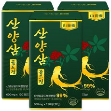 [정품] 산양삼 골드정 컷, 3개, 120정
