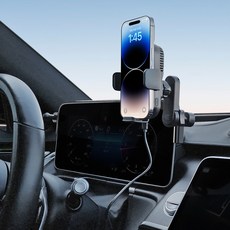 픽스 벤츠 S클래스 W223 차량용 핸드폰 충전거치대 세트, 마운트+연장바+충전거치대