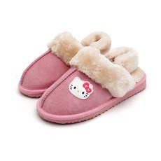 SANRIO 헬로키티 아동 스웨이드 슬리퍼
