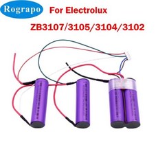 플러그가 달린 로봇 진공 청소기용 리튬 이온 배터리 팩 Electrolux ZB3102 ZB3104 ZB3105 ZB3106AK ZB3107 144V 3400mAh 2600mAh, 1.2800mAh