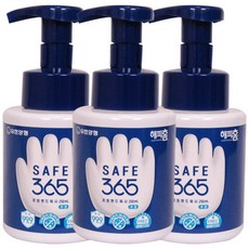 해피홈 세이프 365 포밍 핸드워시 무향 용기 250ml, 3개