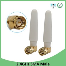 2pcs 2.4 ghz 안테나 와이파이 sma 남성 커넥터 2 ~ 3dbi 2.4 ghz antena wi fi 소형 안테나 화이트 와이파이 안테나 안테나 라우터|통신용 안테나|, 1개, 단일, 단일