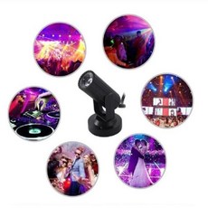 Rgbw 경량 휴대용 LED 무대 스포트라이트 램프 디스코 바 Ktv 조명용 360 도 부드럽고 안정적인 연속 발광, [01] Purple light