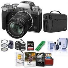 Fujifilm X-T4 Mirrorless Camera with XF 18-55mm f2.8-4 R LM OIS Lens Silver - Bundle with Shoulder, One Color_One Size, 상세 설명 참조0, 상세 설명 참조0