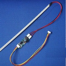 LED 백라이트 키트 LED 스트립 2 개 컨버터 1 개 케이블 540mm 15 인치 17 인치 19 인치 22 인치 24 인치 L