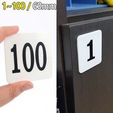 <H.C리빙>1~100 가로세로 60mm 정사각 아크릴 번호판/기성번호외 제작가능/ 사각 사각번호판 목욕탕번호 사물함번호 숫자판 숫자안내판 번호스티커 라커번호 테이블번호 사각숫자판, 전체구매(1~100번1개씩)” width=”90″ height=”90″ /><span class=