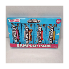 Mr.Beast Feastables Sampler Pack 밀크 아몬드 크런치 피넛버터 4가지맛 버라이어티 세트, 4개, 60g