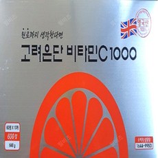 고려은단 비타민C 1000 1080mg x 600정 1박스PBZ, 648g, 1개