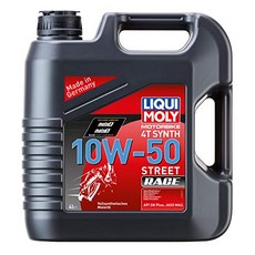 Liqui Moly 자동차엔진오일 연료 첨가제 독일배송 리퀴몰리 1686 레이싱 Synth 4T 엔진 오일 10W50 -73910, 단일옵션, 단일옵션