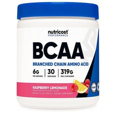 뉴트리코스트 BCAA 파우더 2:1:1 라즈베리 레모네이드, 319g, 6개