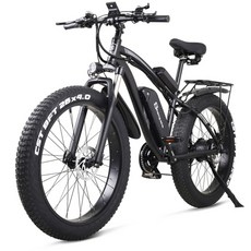 전기 자전거 mx02s 48v 1000w 4.0 뚱뚱한 타이어 ebike 26 인치 눈 17ah 성인 산악 40kmh 크루저, MX02S 블랙, 협력사