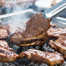 양념 LA갈비 수작업 꽃갈비 초이스등급 냉동 엘에이 갈비, 한입 LA갈비 600g, 600g, 1개