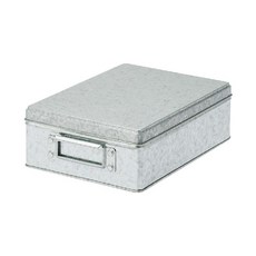 일본 무인양품 muji 토탄 함석 박스 5종 튼튼한 수납 정리함, 소형 높이 8.5cm, 100개