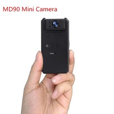 EastVita MD90 미니 캠코더 DV 카메라 HD 1080P 적외선 야간비전 180D 회전 캠 녹음기 모션 스포츠 캠 캠코더, 01 black, 01 China