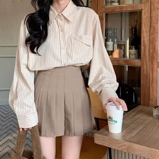 유니온 여성 루즈핏 데일리룩 셔츠 남방