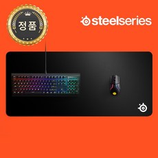 스틸시리즈 QCK Heavy XXL 게이밍 마우스 장패드, 0 (국내정품) 블랙, 1개
