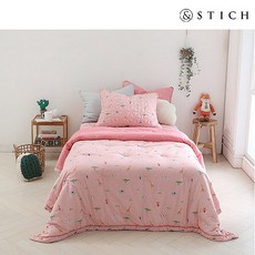 앤스티치 AK수원점 앤스티치 피어스 면모달 워싱 차렵이불S, 블루