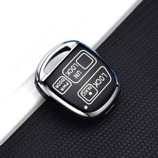 도요타 어벤시스 야리스 캠리 30 RAV4 랜드 크루저 120 프라도 코롤라 렉서스 RX 330 Is200 용 자동차 키 포브 커버 케이스, black cover SL, 1개