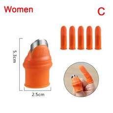 골무 엄지칼 전참시 이영자 칼날 절단 정원 야채 손가락 실리콘 식물 가위 장갑 나이프, CWomen, 1개
