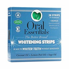 오랄 에센티알스 화이트닝 스트립스 (Pack of 14) No Sensitivity/Dentist Formulated/Clinically Tested/Non-Toxic, 1