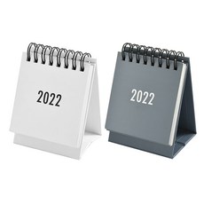 모던앳 2022 책상 탁상 달력 미니 데스크 캘린더 1+1 2021포함, 화이트&블루