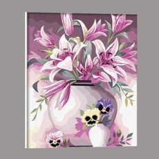 장미꽃그림화분