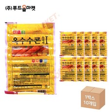 푸드올마켓_ 도나우 옥수수콘소세지 1kg /냉동 한박스 (1kg x 10pak)-아이스박스무료, 10개