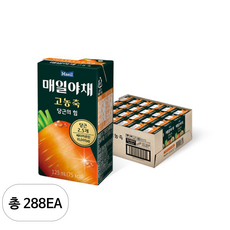 매일야채 고농축 주스 당근의 힘, 288개, 125ml