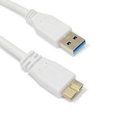 노트프로12.2 탭프로12.2용 케이블 충전 데이터 전송 싱크 USB3.0 마이크로B 케이블 갤럭시 S5 노트3 50cm 100cm 길이, USB3.0케이블 100cm, 1개