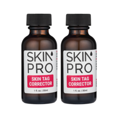 미국 SkinPro 스킨 태그 코렉터 속효성 의사 레벨 3 포뮬러 30ml x 2팩 업계 최고의 25 순수 살리실산 농도 에센스 크림 피부케어기기 점 사마귀 스킨케어