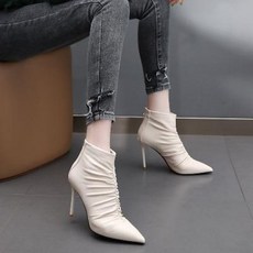 여성롱부츠 하체비만 통부츠 구미 패션 핀턱 부티힐 워커부츠 기품명원녀화 겨울
