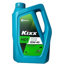 엔진오일(디젤) Kixx HD1 CJ-4/E9 10W-40_4/4L L2059440K1 GS칼텍스 1/EA [W826-0246], 산업용품, 4000ml, 1개