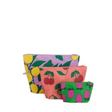 BAGGU 바쿠 고 파우치 세트 GO POUCH SET, 마린, Sunshine Fruit