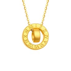 로마숫자순금펜던트