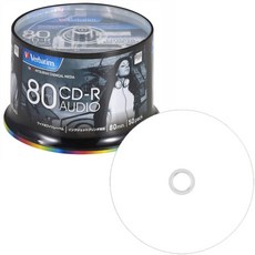 버바팀 음악용 공CD 50장 700MB 80분, 화이트