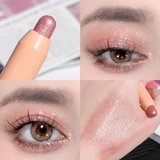 그라데이션 진주 빛 섀도우 스틱 펜슬 글리터 방수 쉬머 누에 라이너 펜 글로스 화장품 뷰티 메이크업, [03]3, 1개