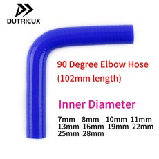 일반 실리콘 냉각수 인터쿨러 파이프 튜브 호스 90 도 엘보 ID 7mm 8mm 10mm 11mm 13mm 16mm 19mm 22mm 25mm 28mm