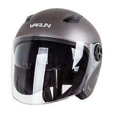 VARUN 오토바이 오픈페이스 헬멧 VR-585, 티타늄