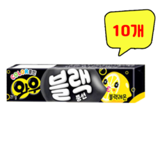 오리온 와우 블랙레몬 풍선껌, 21g, 10개